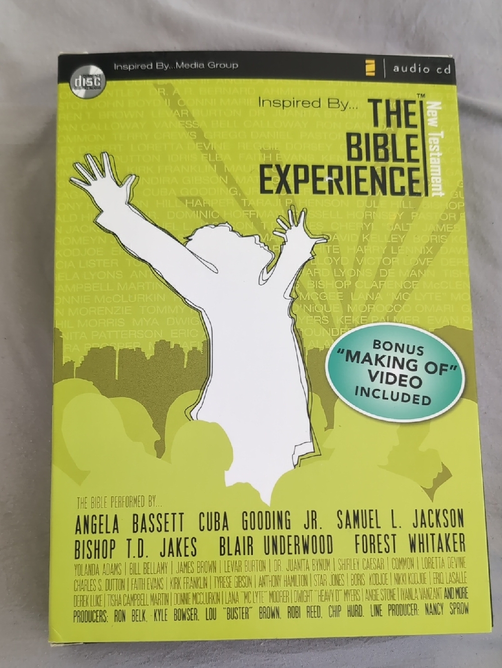 Inspired By...The Bible Experience New Testament Audio CD Brand New In Box
